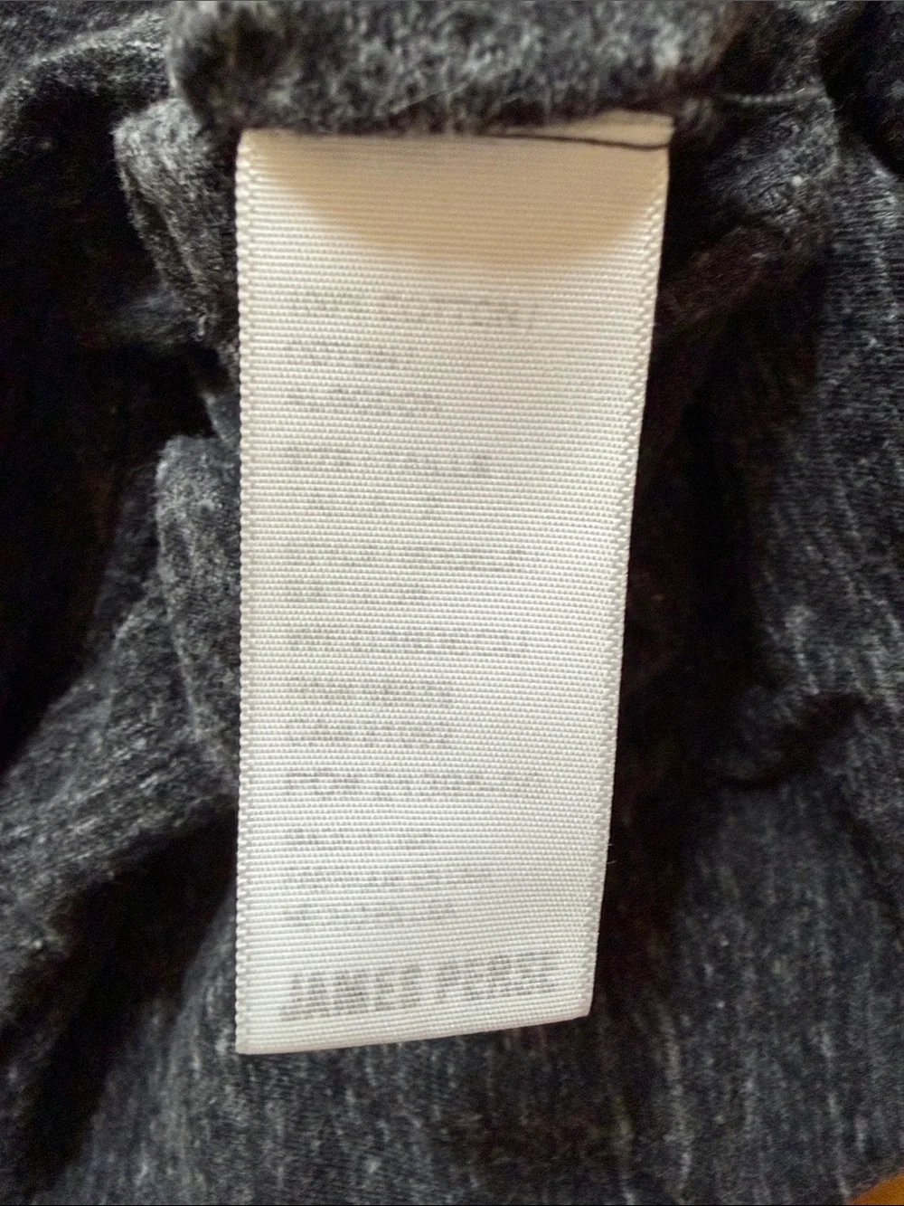 James Perse Heathered Charcoal Raglan Scoop Neck Tee - Picture 3 of 6